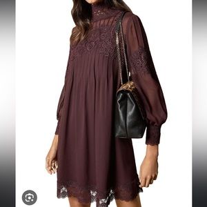 Ted Baker London Anneah high neck lace dress